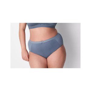 Lane Bryant Cacique Cotton Full Brief Panty With Lace Trim 18/20